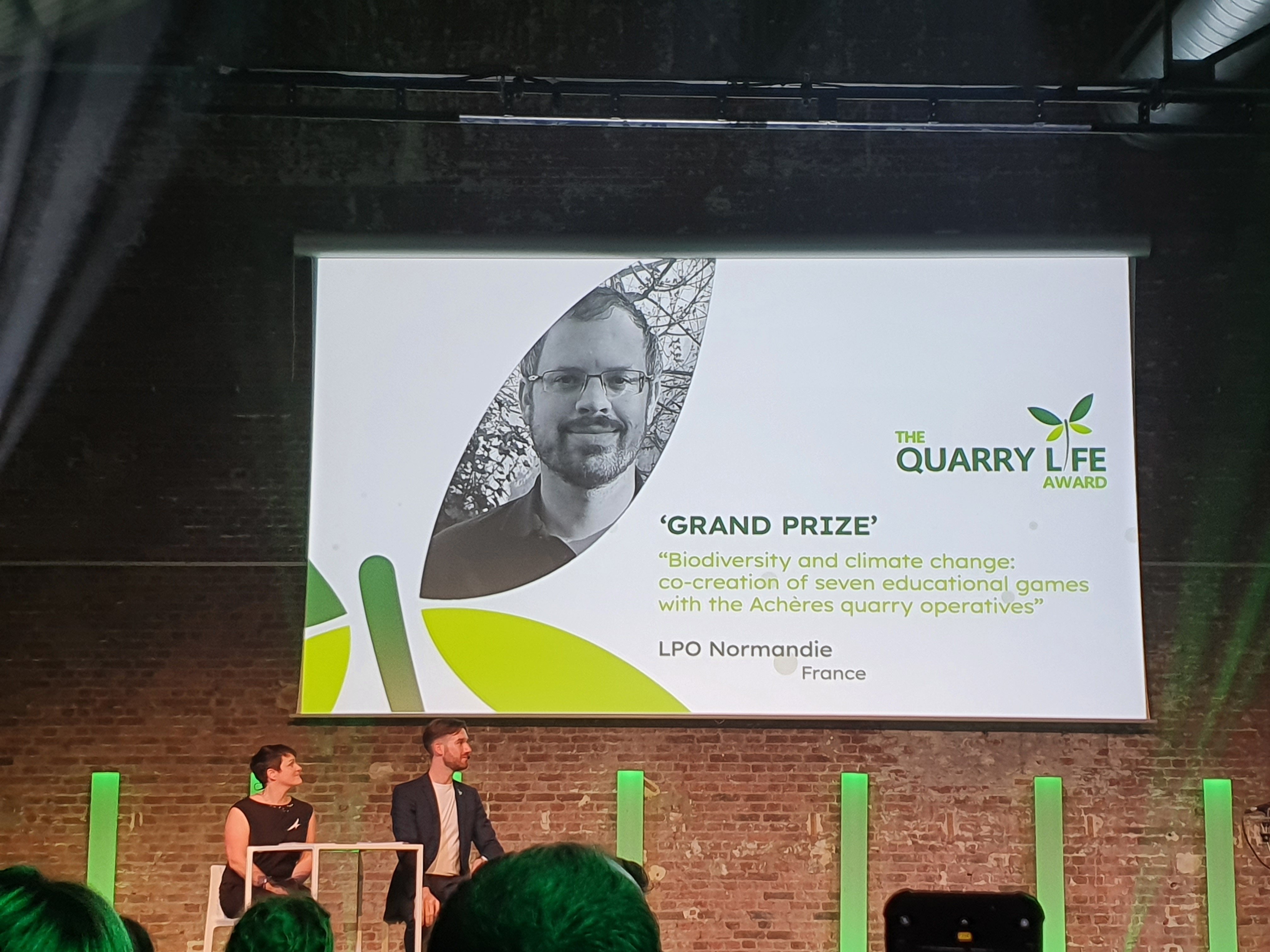 Granulats La France Grande Gagnante Du Quarry Life Award 2022